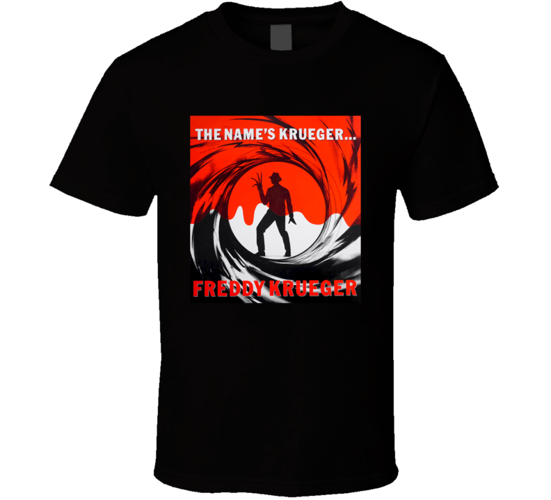 Freddy Krueger Parody 007 Nightmare Elm St Funny Horror Fan T Shirt Freddy Krueger Parody 007 Nightmare Elm St Funny Horror Fan T Shirt