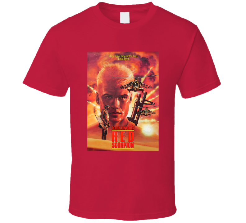 Red Scorpion 80s Action Russian Dolph Lundgren Fan T Shirt Red Scorpion 80s Action Russian Dolph Lundgren Fan T Shirt