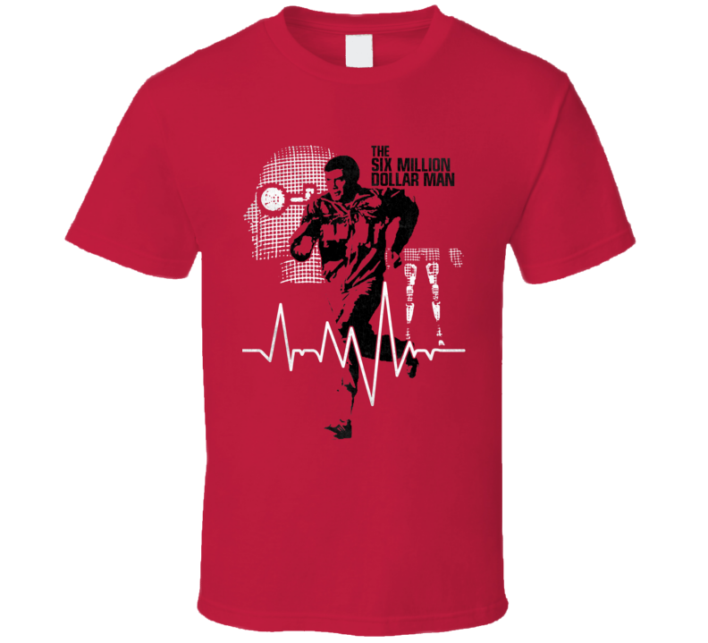 Six Million Dollar Man 70s TV Classic Lee Majors Fan T Shirt Six Million Dollar Man 70s TV Classic Lee Majors Fan T Shirt