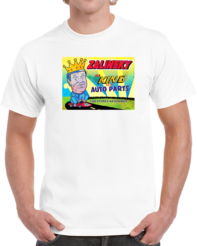 Zalinsky Auto Parts Tommy Boy Dan Aykroyd Parody Movie T Shirt Zalinsky Auto Parts Tommy Boy Dan Aykroyd Parody Movie T Shirt