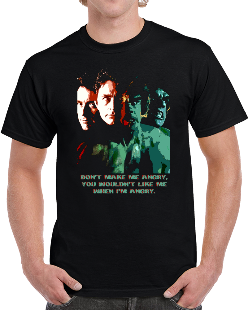 The Incredible Hulk Angry 70s Tv Icon Parody Fan T Shirt The Incredible Hulk Angry 70s Tv Icon Parody Fan T Shirt