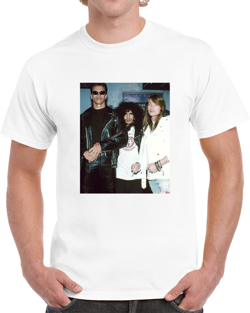 Terminator Arnold Axl Slash Funny Rocker Fan Cool T Shirt Terminator Arnold Axl Slash Funny Rocker Fan Cool T Shirt