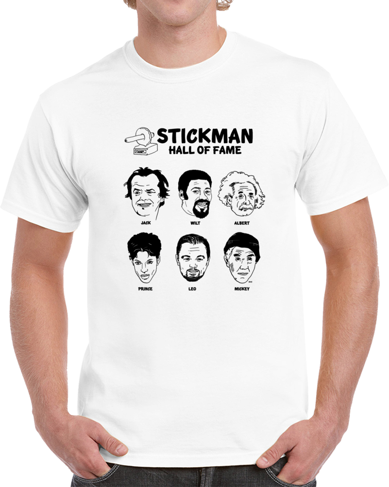 Stickman HOF Funny Cool Celebrity Parody T Shirt Stickman HOF Funny Cool Celebrity Parody T Shirt