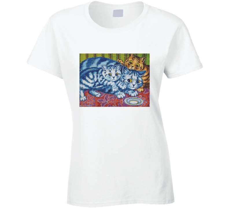 Louis Wain Cats Anthropomorphic Cool Painting On A T Shirt Louis Wain Cats Anthropomorphic Cool Painting On A T Shirt