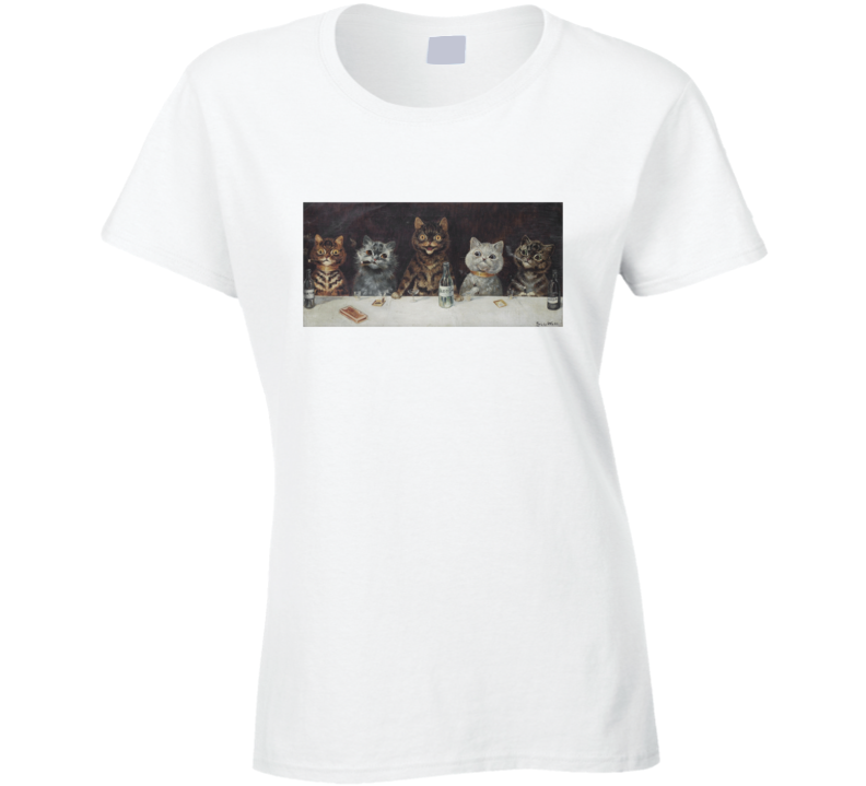 Louis Wain Social Cats Anthropomorphic Cool Painting On A T Shirt Louis Wain Social Cats Anthropomorphic Cool Painting On A T Shirt