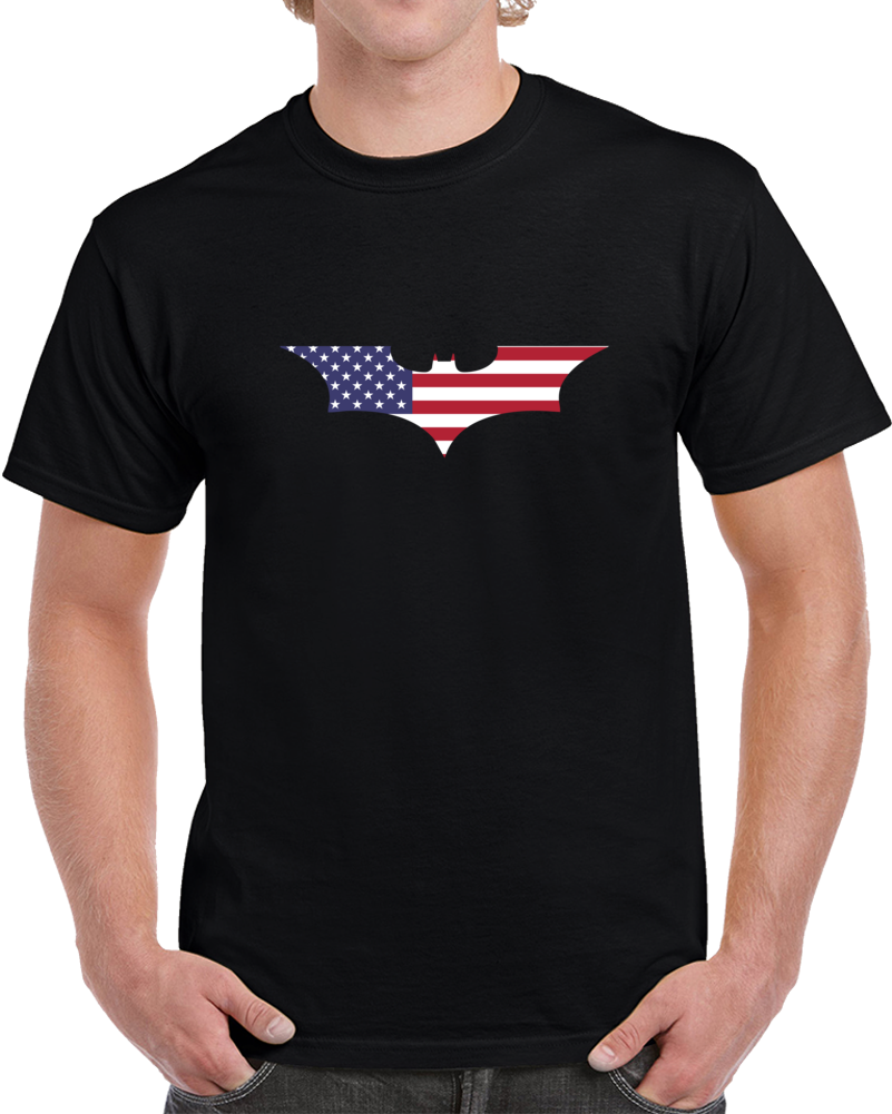 Usa Batman Flag Logo Parody Super Hero Cool Fan T Shirt Usa Batman Flag Logo Parody Super Hero Cool Fan T Shirt