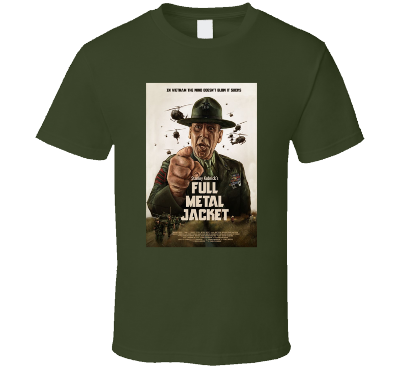 Full Metal Jacket Kubrick Movie Fan Cool War Film Poster T Shirt Full Metal Jacket Kubrick Movie Fan Cool War Film Poster T Shirt