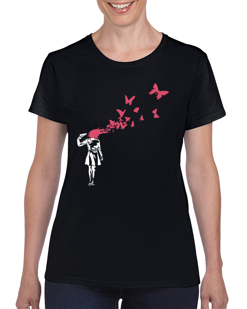 War Peace Butterflies Irony Parody Cool T Shirt War Peace Butterflies Irony Parody Cool T Shirt