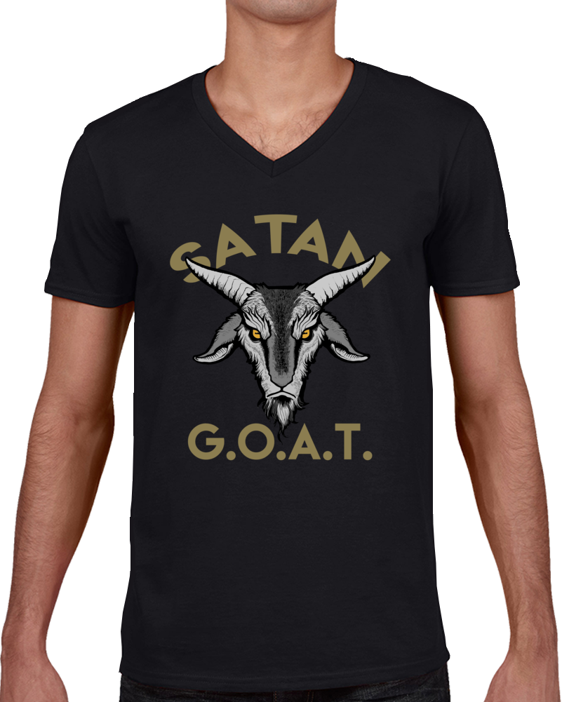 Satan Goat Greatest Of All Time Funny Parody Hell Devil T Shirt Satan Goat Greatest Of All Time Funny Parody Hell Devil T Shirt