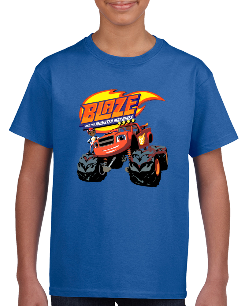Blaze And The Monster Machines Kids Show Truck Fan T Shirt Blaze And The Monster Machines Kids Show Truck Fan T Shirt