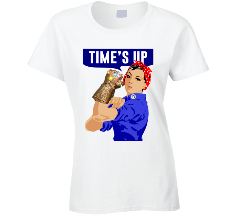 Time's Up Classic Poster Girl Power Infinity Gauntlet Thanos Parody T Shirt Time's Up Classic Poster Girl Power Infinity Gauntlet Thanos Parody T Shirt