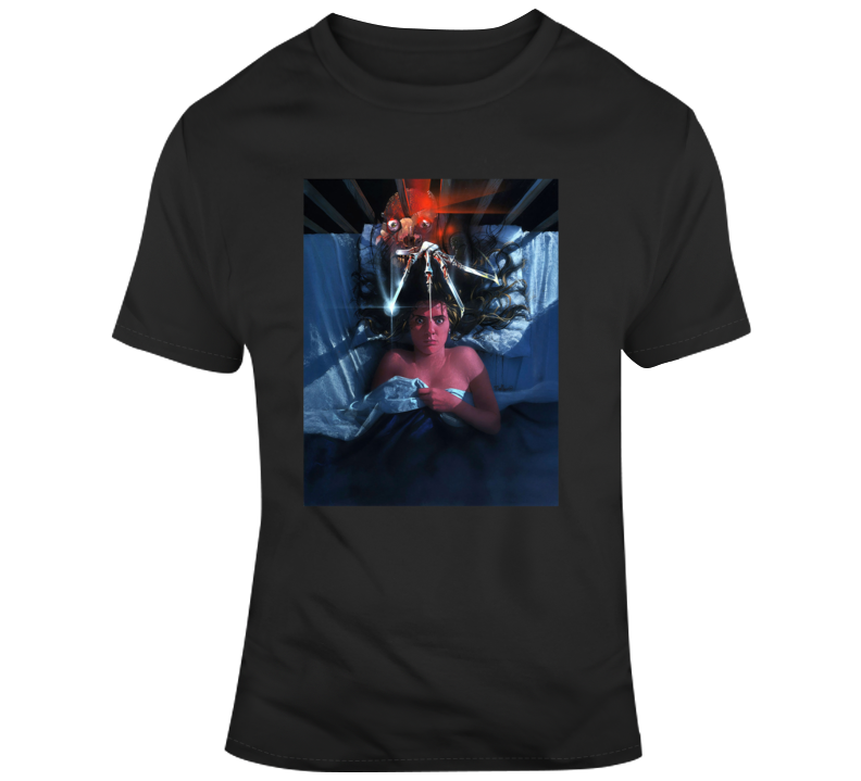 Nightmare On Elm St Horror Movie Poster Fan T Shirt Nightmare On Elm St Horror Movie Poster Fan T Shirt