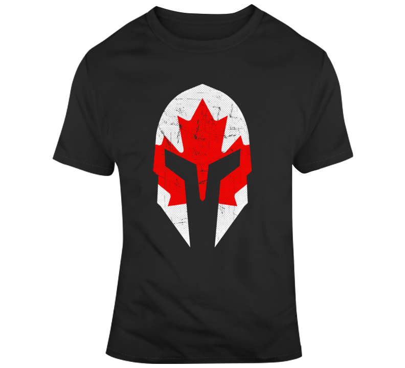 Spartan Canadian Flag Proud Patriot Canada Military Support T Shirt Spartan Canadian Flag Proud Patriot Canada Military Support T Shirt