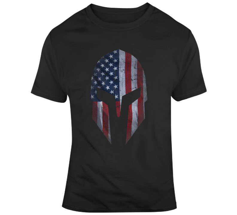 Spartan Usa Flag Proud Patriot American United States Military Support T Shirt Spartan Usa Flag Proud Patriot American United States Military Support T Shirt