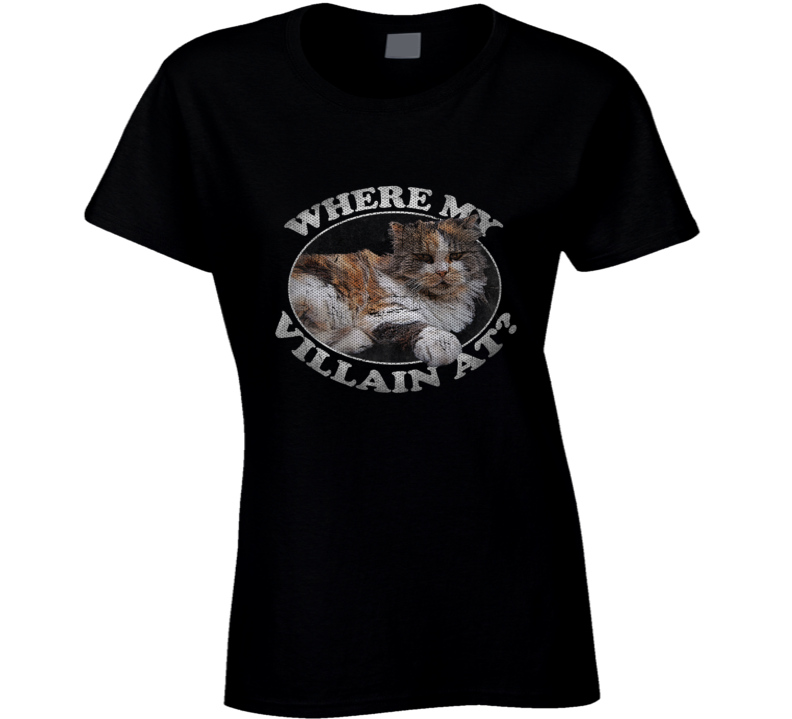 Where My Villain At Cat Lover Parody Funny T Shirt Where My Villain At Cat Lover Parody Funny T Shirt