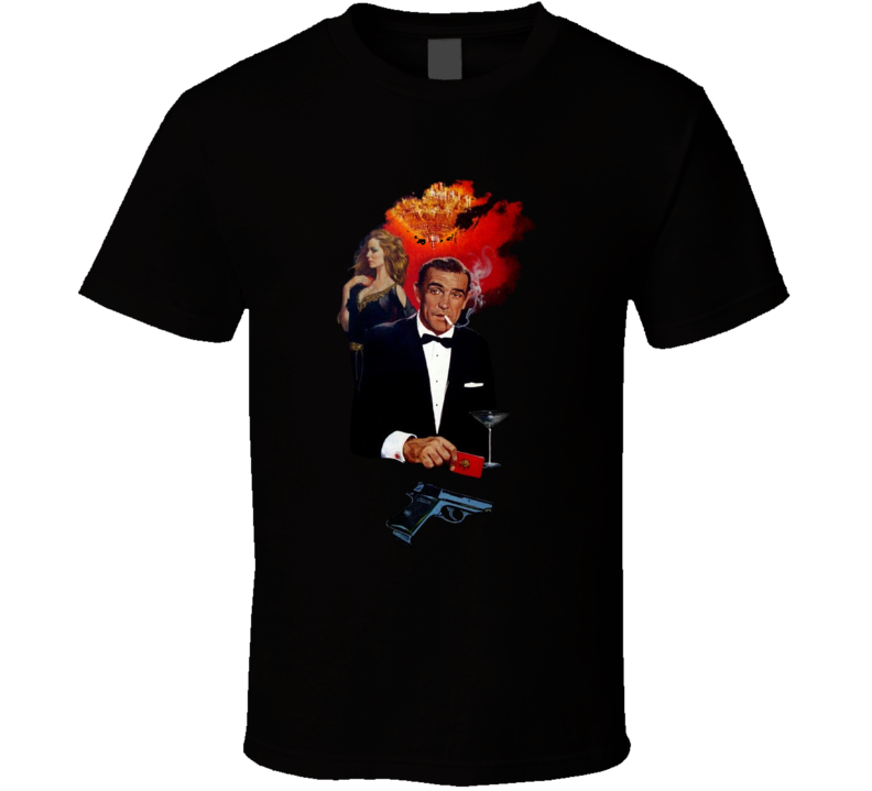 James Bond Sean Connery Dr No Classic Fan T Shirt James Bond Sean Connery Dr No Classic Fan T Shirt