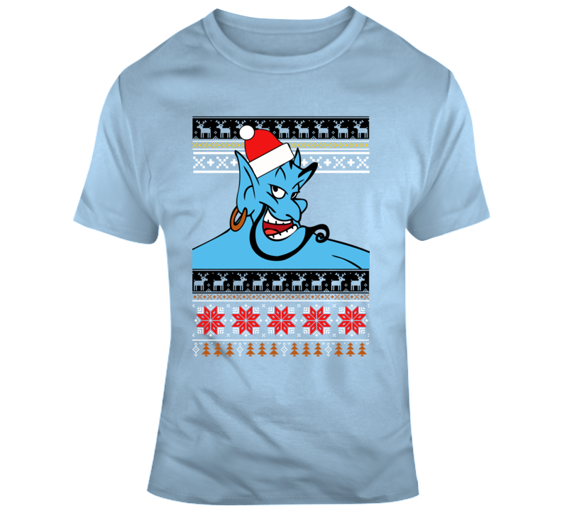 Ugly Sweater Aladdin Genie Christmas Funny Parody Fan Gift T Shirt Ugly Sweater Aladdin Genie Christmas Funny Parody Fan Gift T Shirt