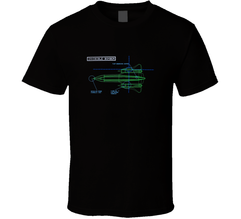 Invisible Bomber Cloak And Dagger Diagram 80s Movie Fan Retro T Shirt Invisible Bomber Cloak And Dagger Diagram 80s Movie Fan Retro T Shirt