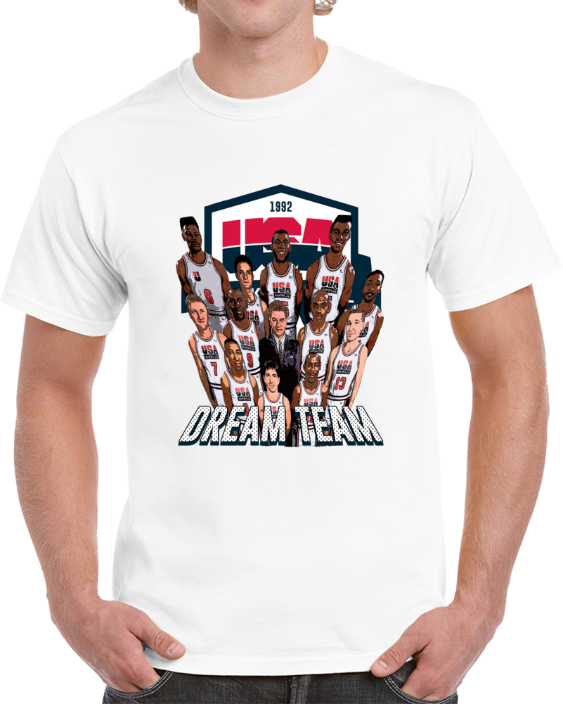 1992 Usa Basketball Dream Team Champions Gold Fan Vtg Style T Shirt 1992 Usa Basketball Dream Team Champions Gold Fan Vtg Style T Shirt