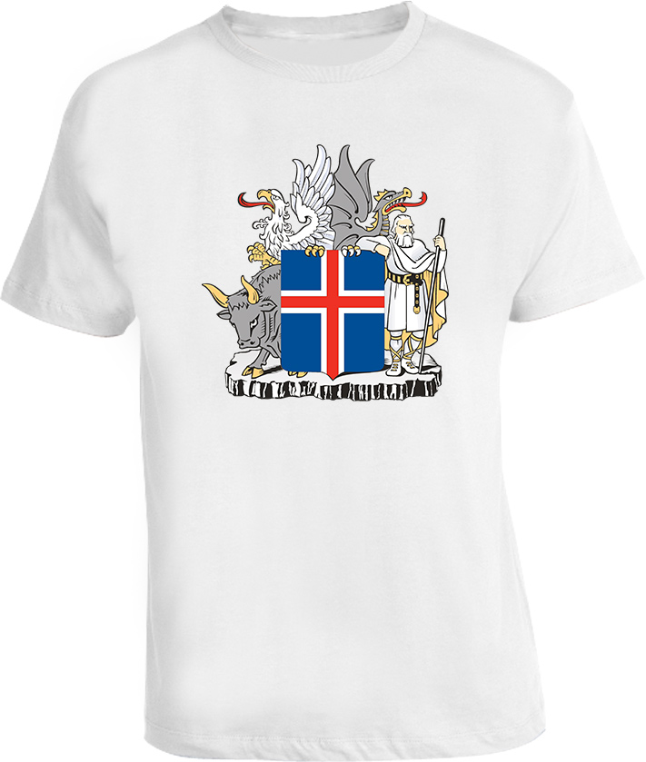 Iceland Coat of arms T Shirt Iceland Coat of arms T Shirt