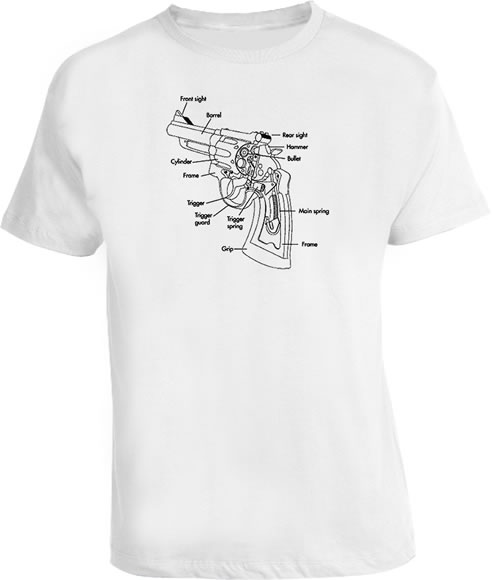 Revolver design Guns t shirt Revolver design Guns t shirt