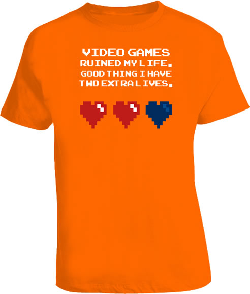 Video games ruined my life funny t shirt Video games ruined my life funny t shirt