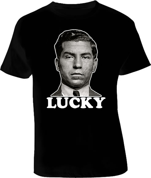 Lucky Luciano Italian gangster t shirt Lucky Luciano Italian gangster t shirt