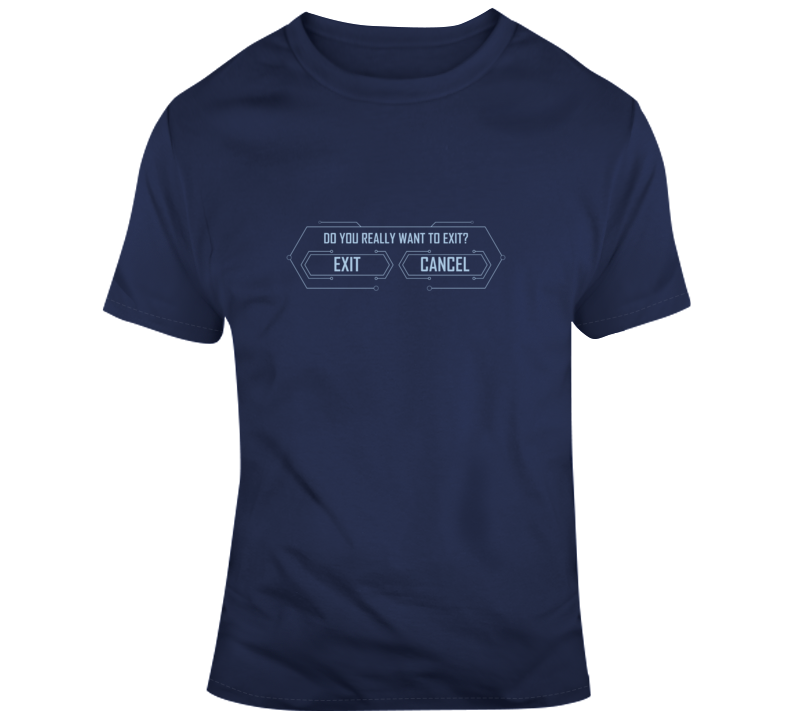 Exit Funny Video Game Gamer T Shirt Exit Funny Video Game Gamer T Shirt
