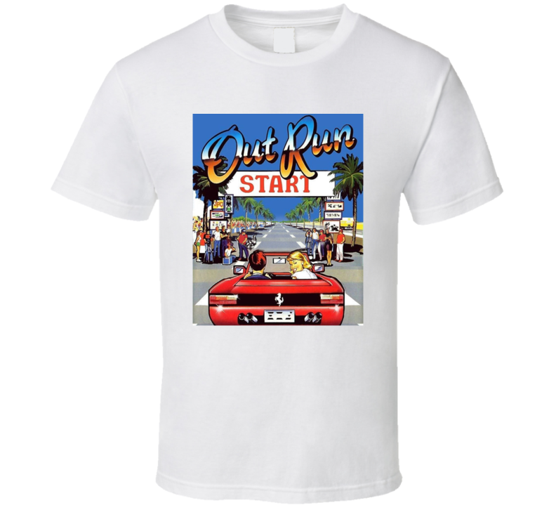 Outrun 80s Arcade Gamer Racing Fan T Shirt Outrun 80s Arcade Gamer Racing Fan T Shirt
