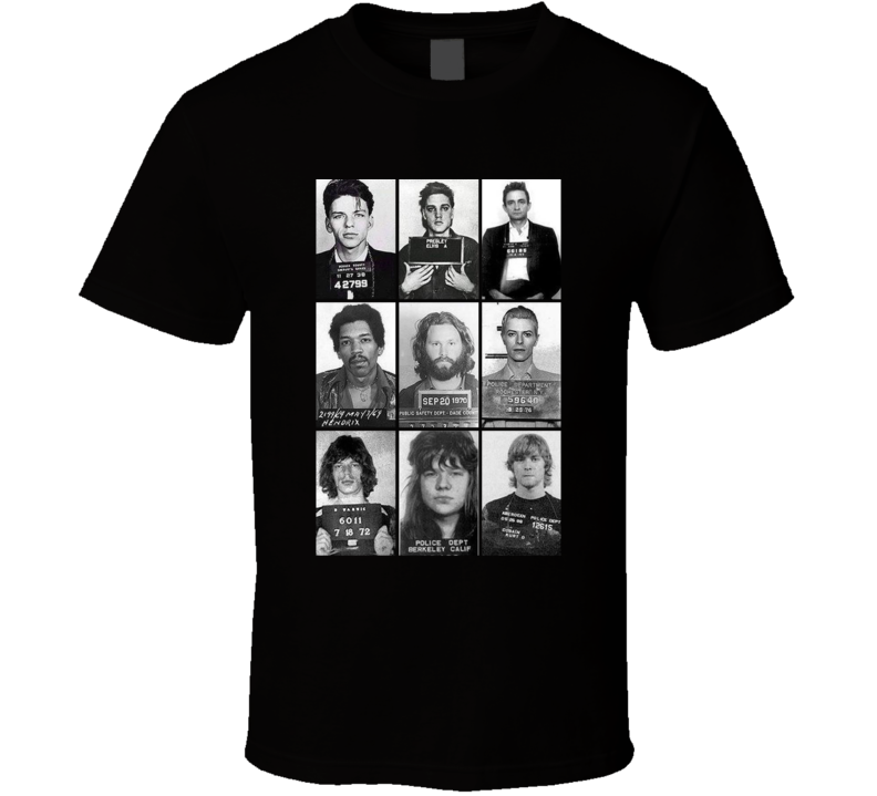 Musicians Mug Shots Rock N Roll Metal Music Fan T Shirt Musicians Mug Shots Rock N Roll Metal Music Fan T Shirt