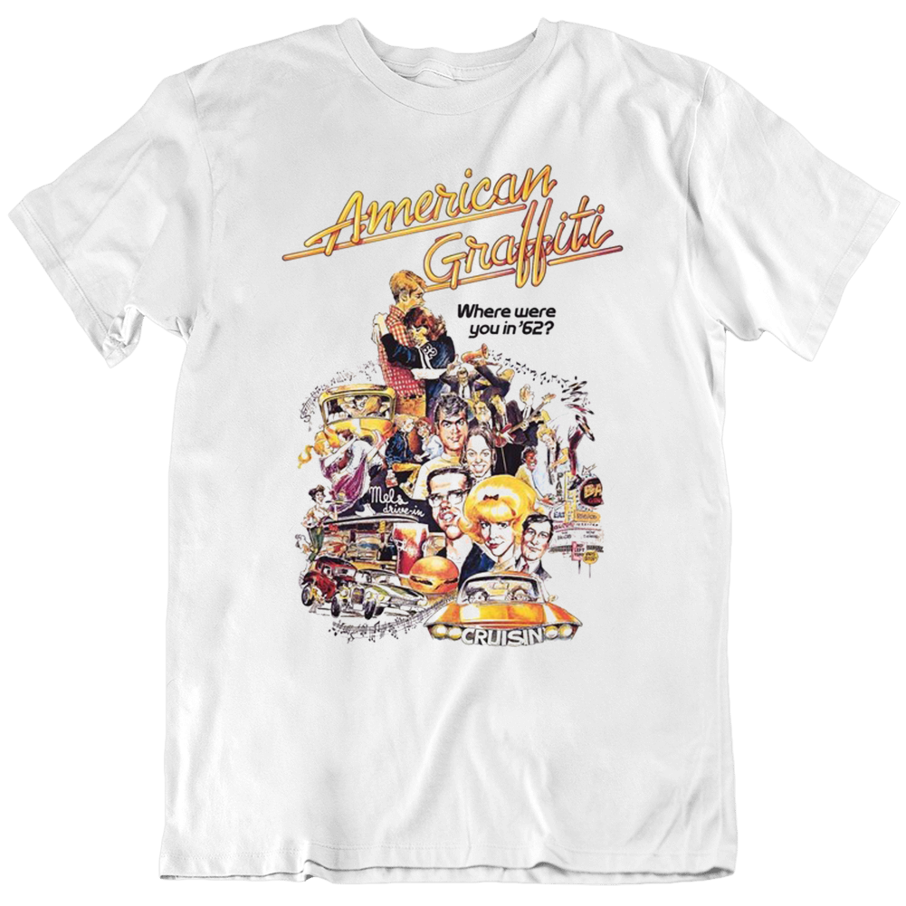 American Graffiti Retro Movie T Shirt American Graffiti Retro Movie T Shirt