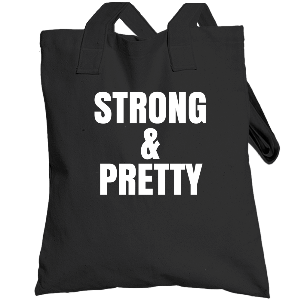 Strong & Pretty Gym Wear Gear Workout Totebag Strong & Pretty Gym Wear Gear Workout Totebag