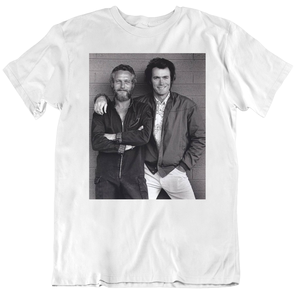 Clint & Paul Movie Stars Legends Fan T Shirt Clint & Paul Movie Stars Legends Fan T Shirt