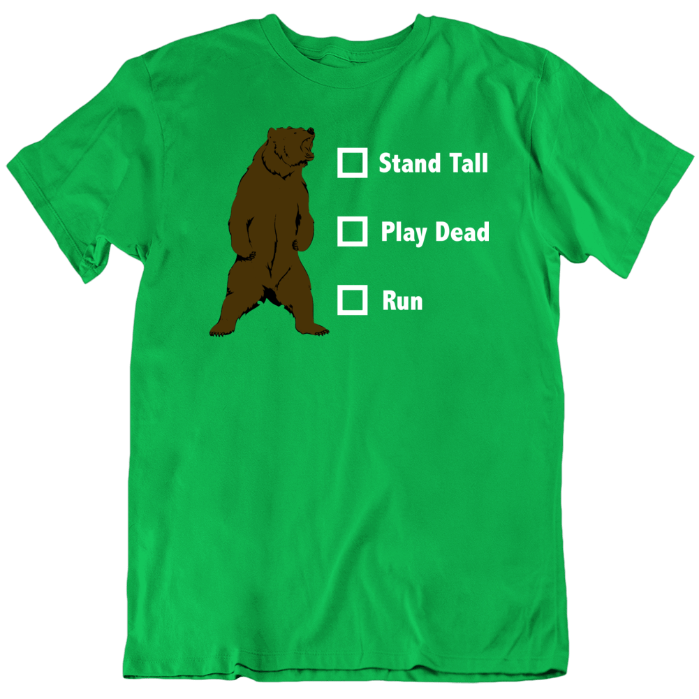 Bear Attack Options Funny Hiking T Shirt Bear Attack Options Funny Hiking T Shirt