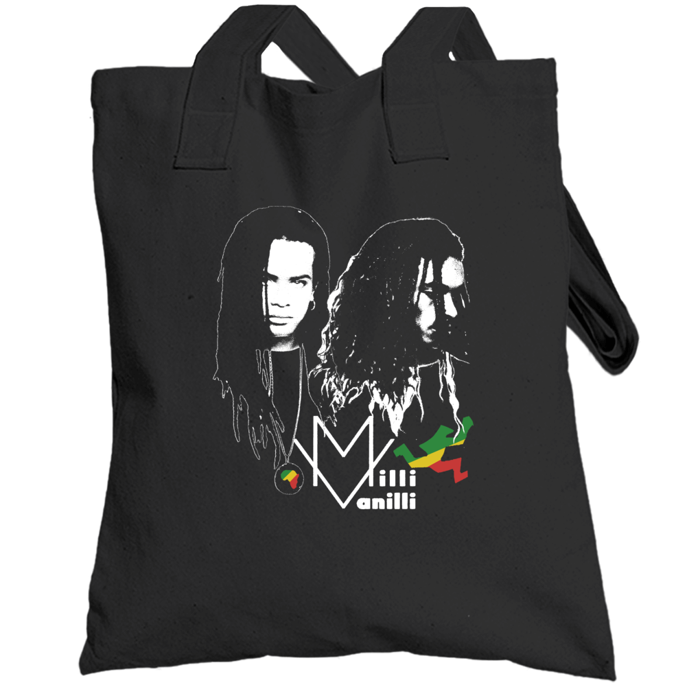 Milli Vanilli Pop Stars Retro Music Dance T Totebag Milli Vanilli Pop Stars Retro Music Dance T Totebag