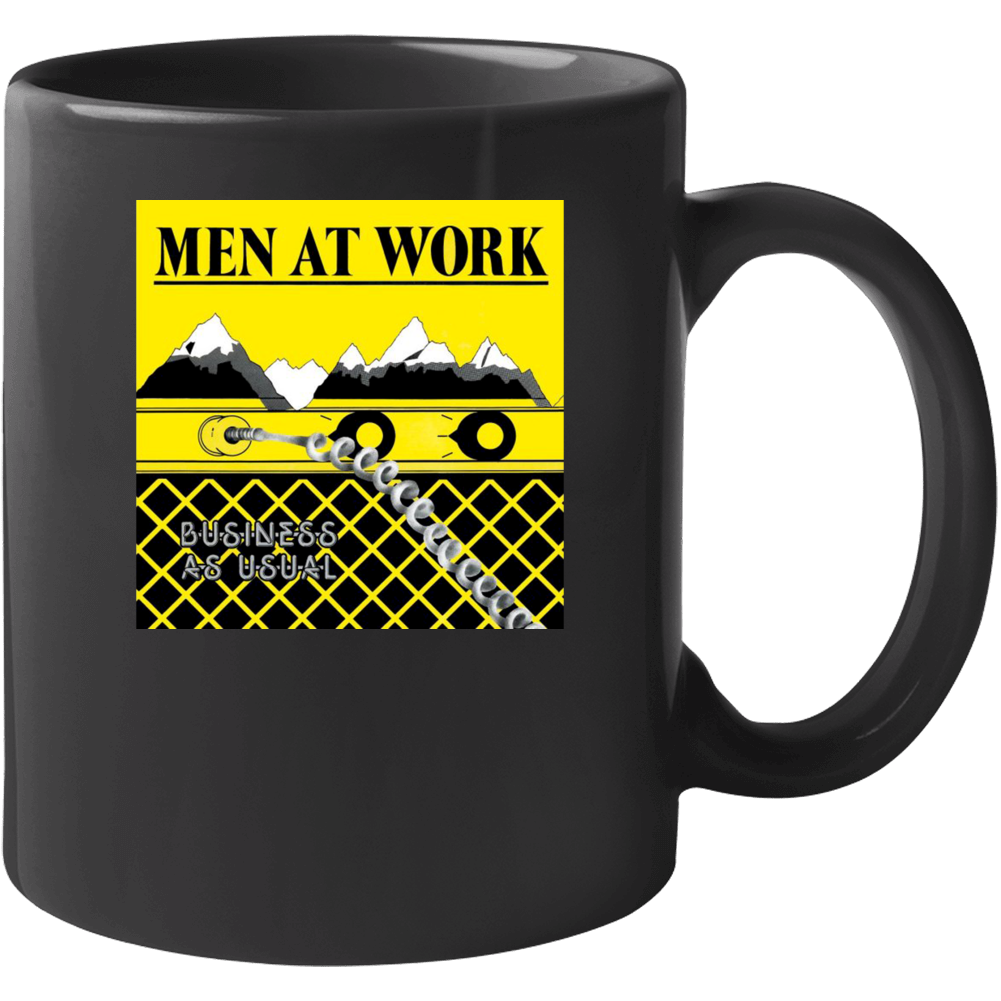 Men At Work Business As Usual Music Fan Mug Men At Work Business As Usual Music Fan Mug