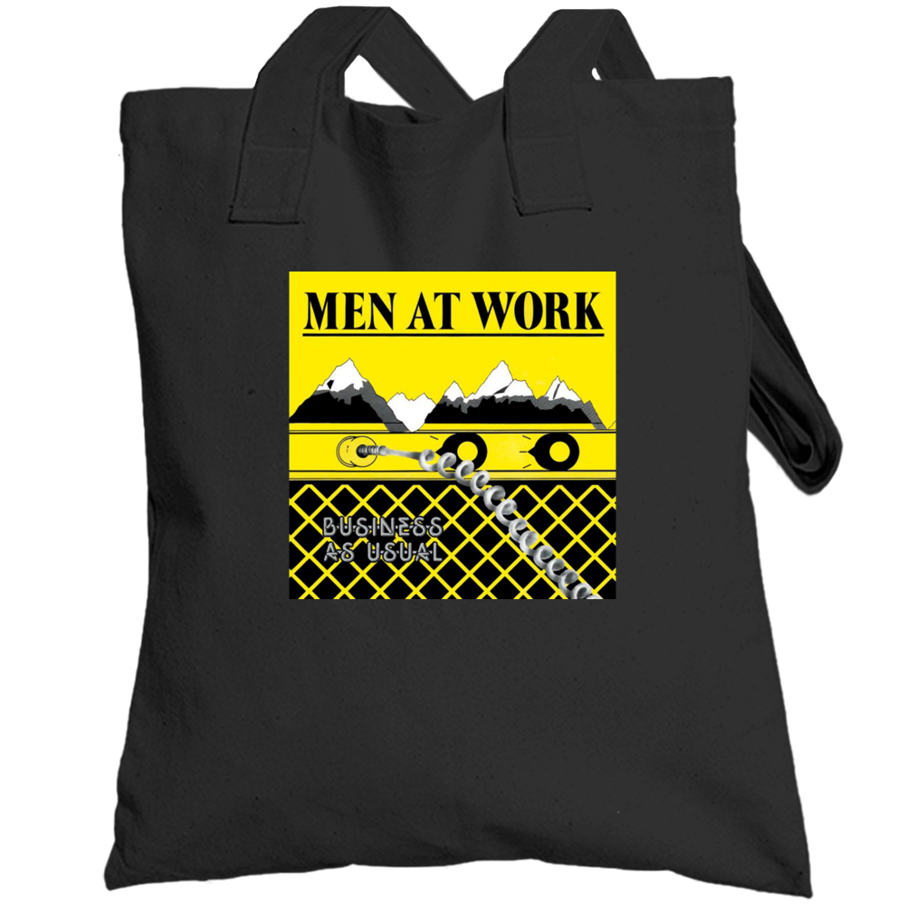 Men At Work Business As Usual Music Fan Totebag Men At Work Business As Usual Music Fan Totebag