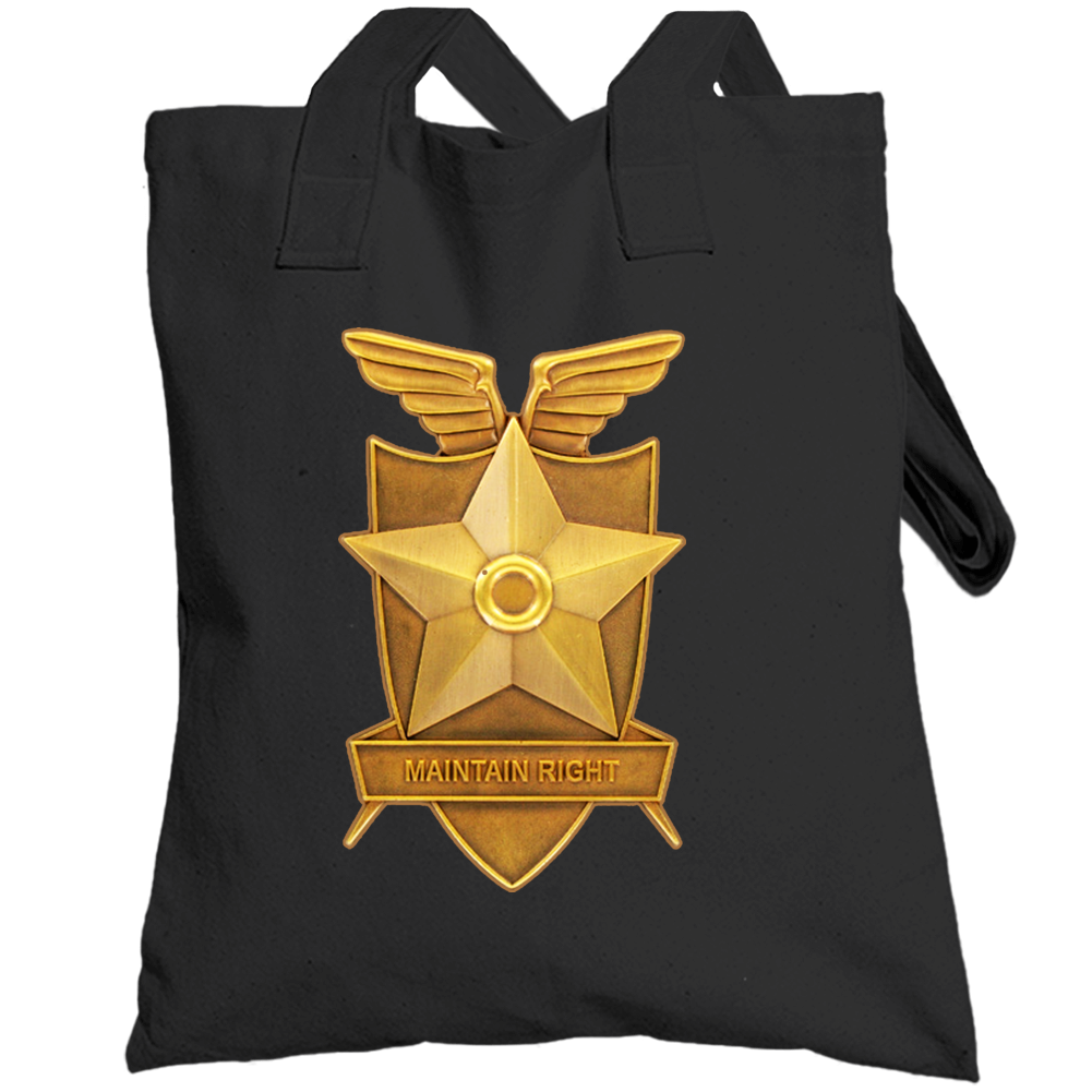 Main Force Patrol Mad Max Badge Maintain Right Totebag Main Force Patrol Mad Max Badge Maintain Right Totebag