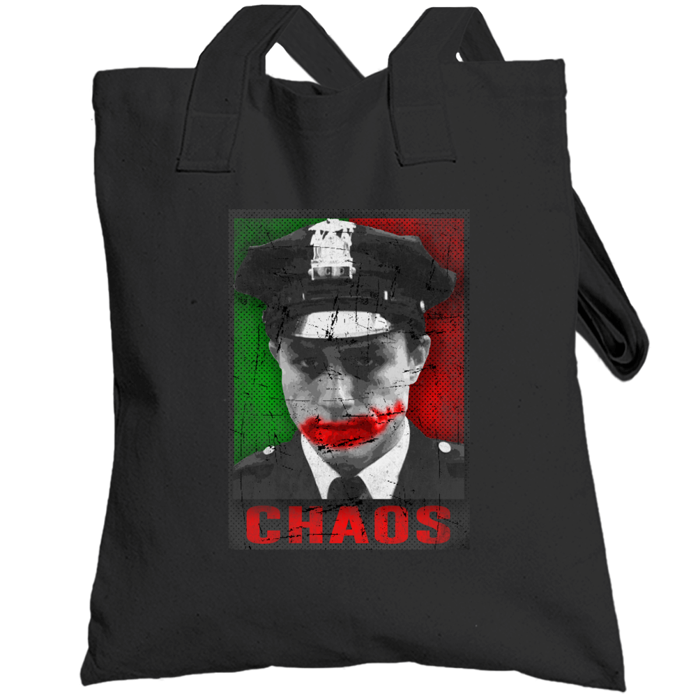 Joker Heath Ledger Chaos Parody Obama Style Poster Cool Totebag Joker Heath Ledger Chaos Parody Obama Style Poster Cool Totebag