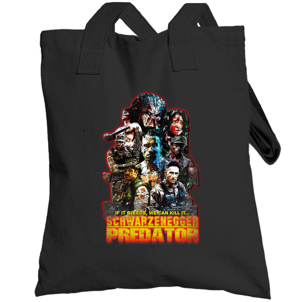 Predator Fan Poster Movie Totebag Predator Fan Poster Movie Totebag