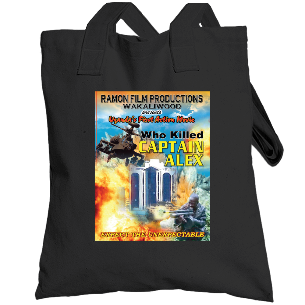 Who Killed Captain Alex Ugandan Funny Action Movie Fan Totebag Who Killed Captain Alex Ugandan Funny Action Movie Fan Totebag