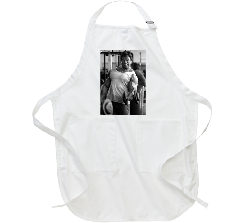 Arnold Schwarzenegger Gym Motivation Champion Legend Apron Arnold Schwarzenegger Gym Motivation Champion Legend Apron