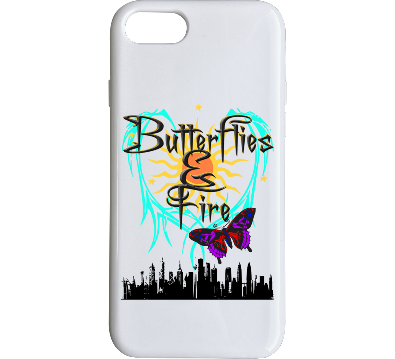 Butterflies & Fire Moth To A Flame Love Peace Phone Case Butterflies & Fire Moth To A Flame Love Peace Phone Case
