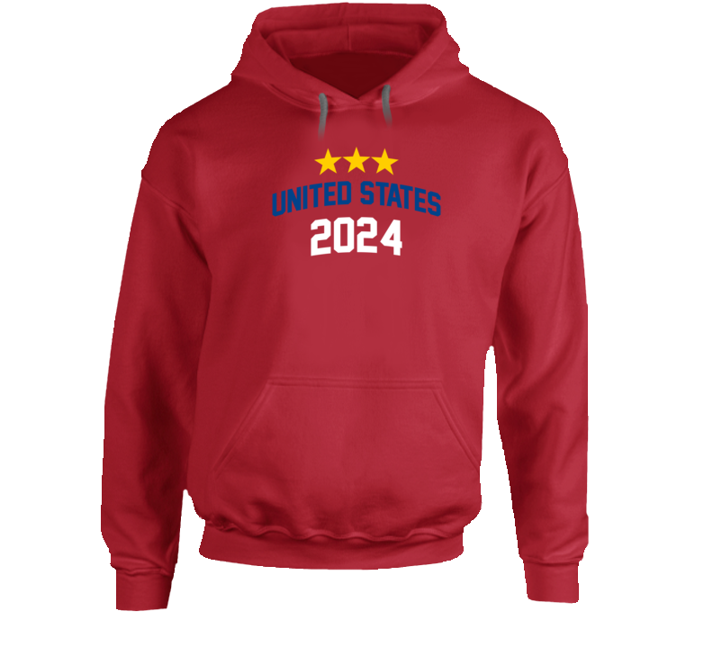 United States Usa 2024 Paris Gold Metal Hoodie United States Usa 2024 Paris Gold Metal Hoodie