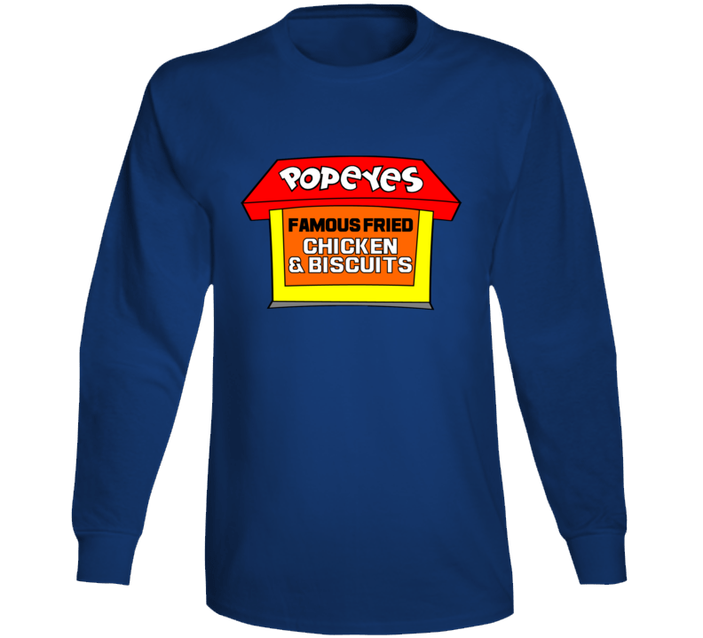 Popeyes Chicken & Biscuit Restaurant Love Fan Long Sleeve Popeyes Chicken & Biscuit Restaurant Love Fan Long Sleeve