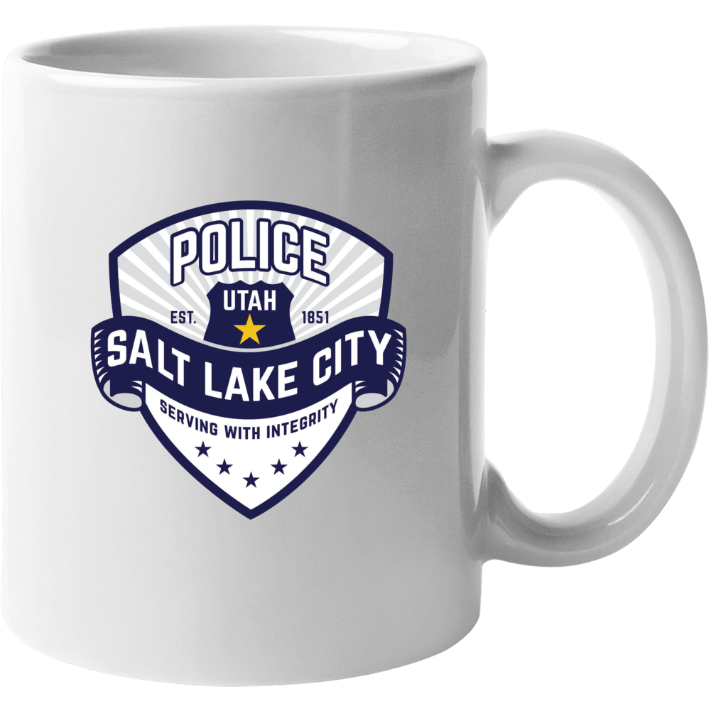 Salt Lake City Utah Police Cop Coffee Cup Mug Salt Lake City Utah Police Cop Coffee Cup Mug