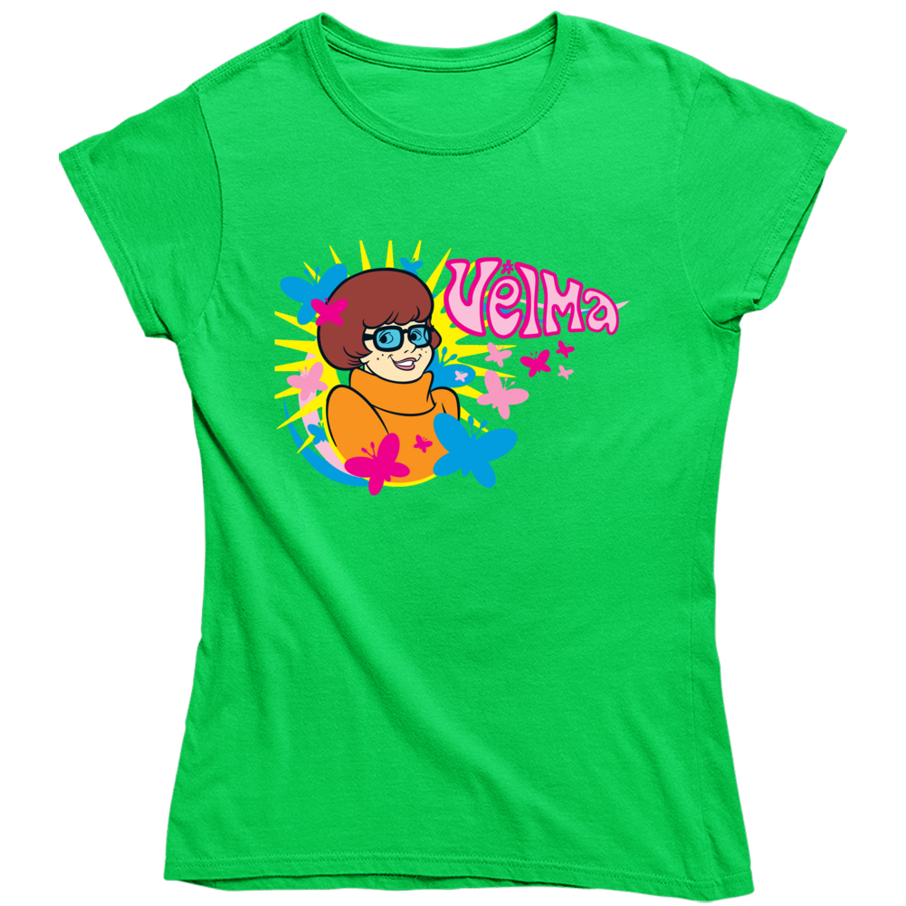 Velma Scooby Doo Cartoon Girl Power Ladies T Shirt Velma Scooby Doo Cartoon Girl Power Ladies T Shirt