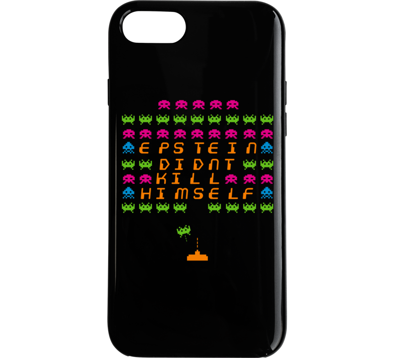 Epstein Didn't Kill Himself Parody Space Invaders Conspiracy Phone Case Epstein Didn't Kill Himself Parody Space Invaders Conspiracy Phone Case
