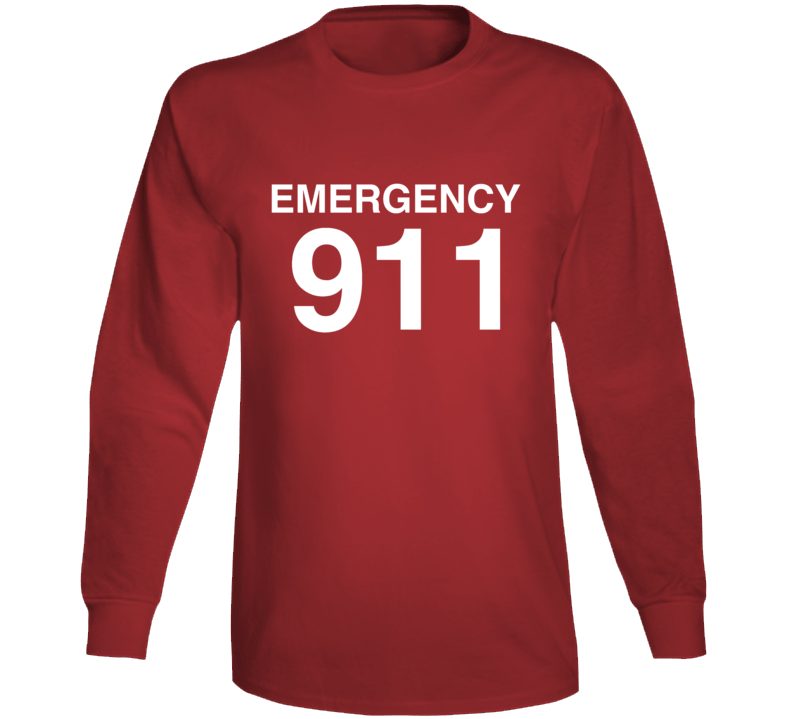 Emergency 911 Police Fire Ambulance First Responder Long Sleeve Emergency 911 Police Fire Ambulance First Responder Long Sleeve