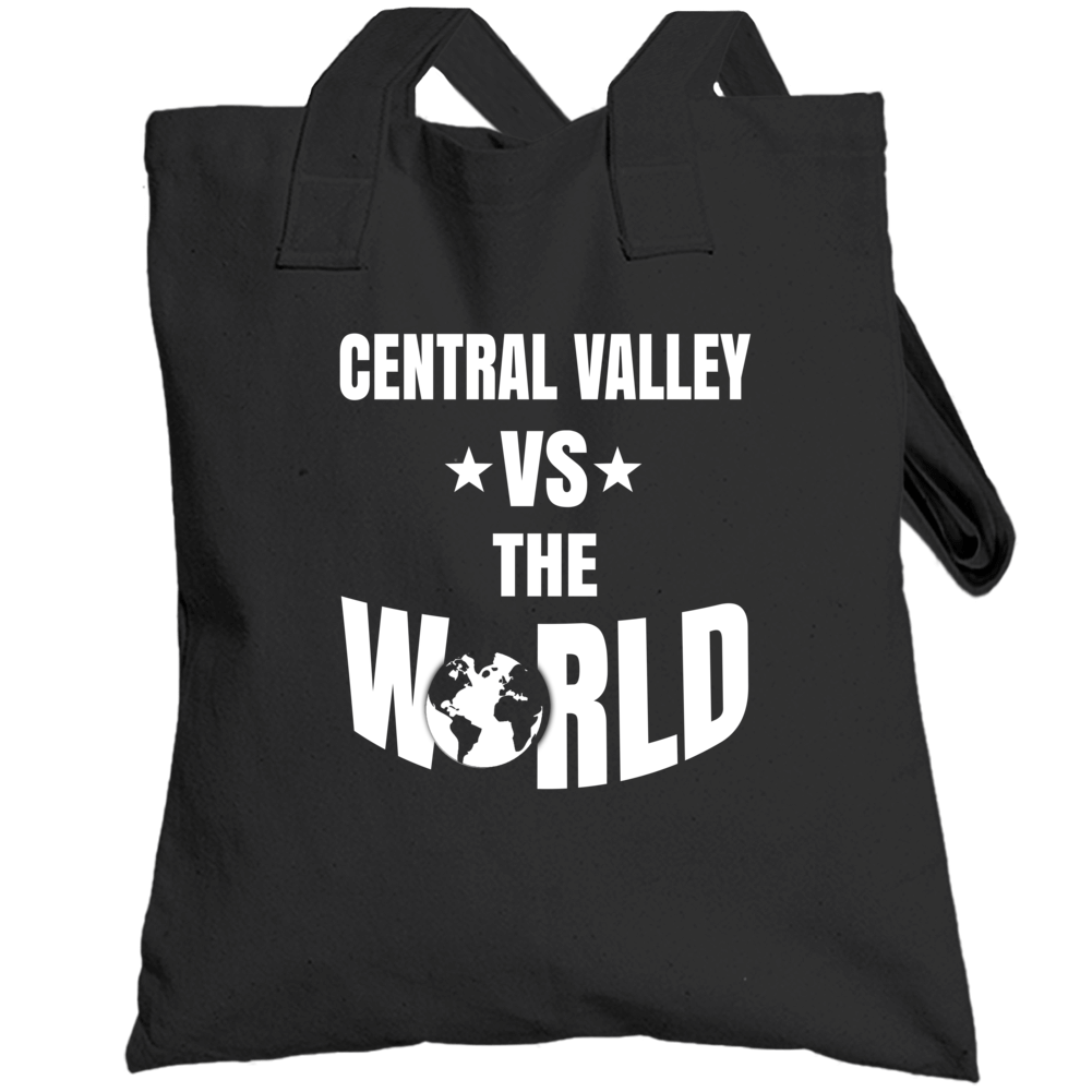 Central Valley Vs The World Cool Cali Totebag Central Valley Vs The World Cool Cali Totebag